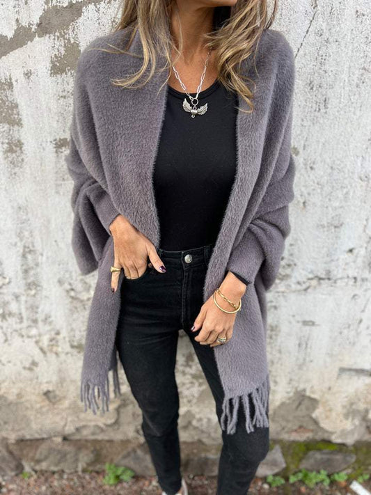 LORRAINE | FUZZY WRAP WITH SLEEVES