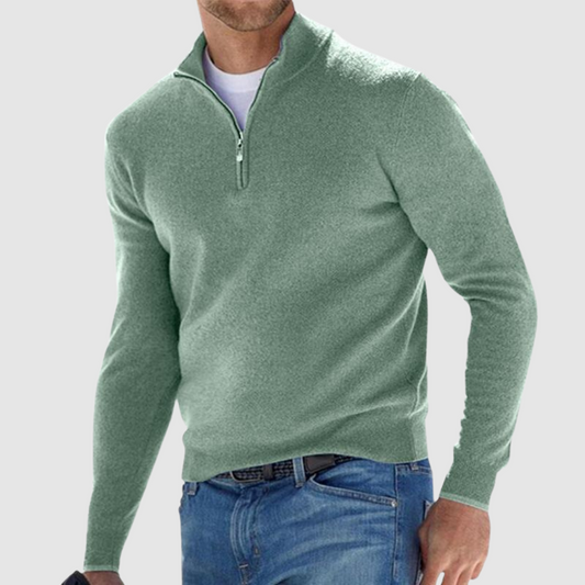 THEODORE | MEN'S ELEGANT QUARTER-ZIP SWEATER