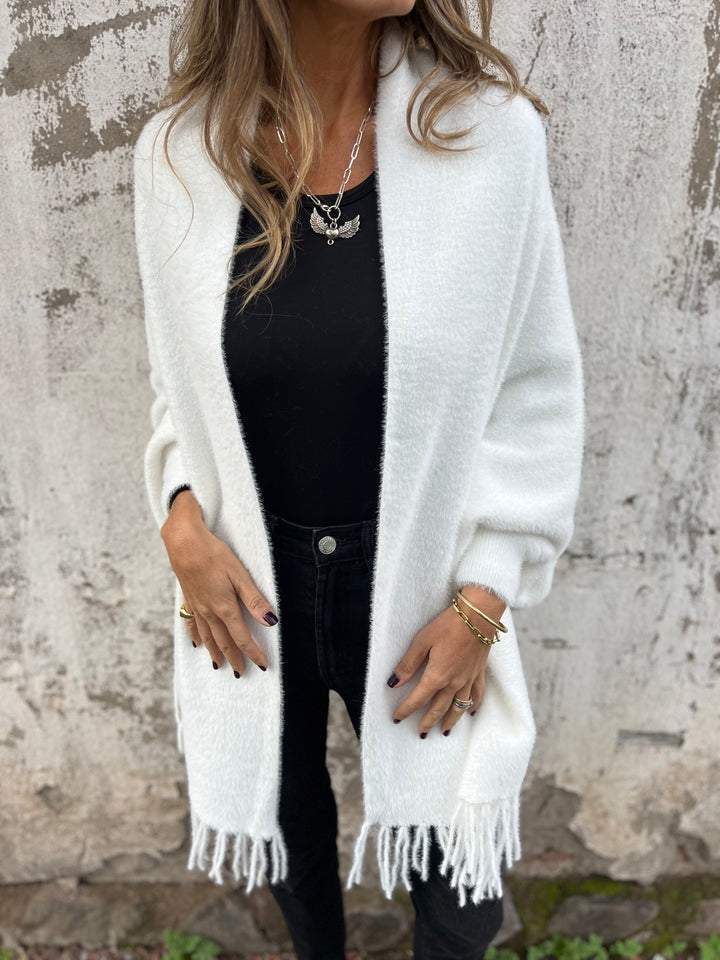 LORRAINE | FUZZY WRAP WITH SLEEVES