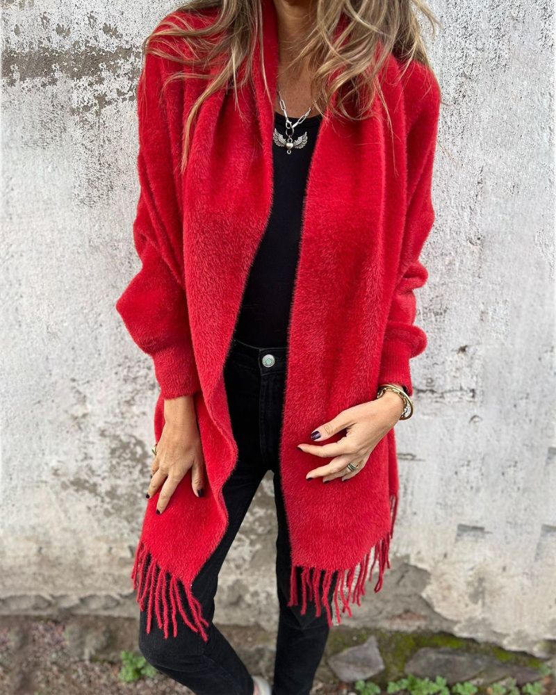 LORRAINE | FUZZY WRAP WITH SLEEVES