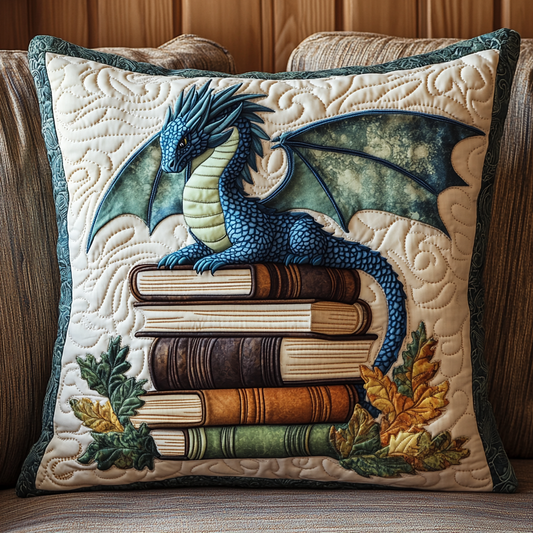 DRAGONVEIL | MYSTIC DRAGON QUILTED CUSHION COVER