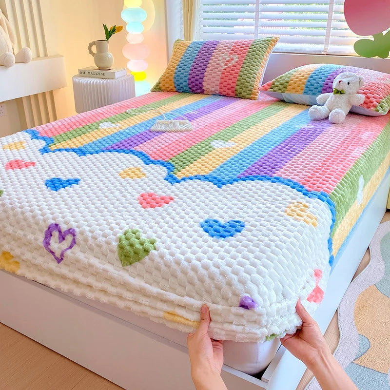 RAINBOWDREAM | COLORFUL PLUSH BEDDING SET