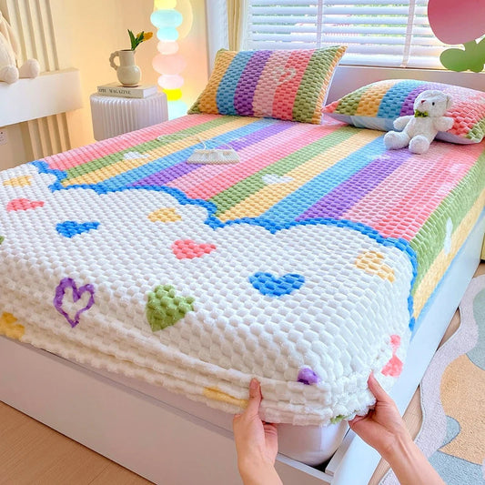 RAINBOWDREAM | COLORFUL PLUSH BEDDING SET