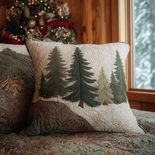 PINEHAVEN | WINTER FOREST QUILTED CUSHION COVER