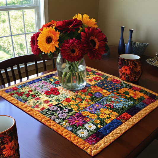 PETALPATCH | VINTAGE FLORAL GARDEN PATCHWORK QUILTED PLACEMAT