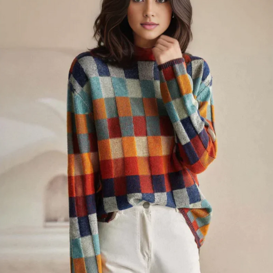 ROSALEE | ELEGANT COZY COLORFUL SWEATER